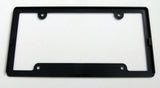 USA/Puerto Rico Black Plastic Car License Plate Frame