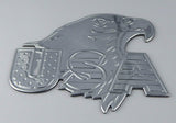 USA Eagle Chrome Finish Decal Emblem Pair 3D Sticker car Bike 2.8" Flexible