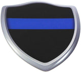 Thin Blue line Police Shield Crest Domed Decal 3D Look Emblem Resin car Sticker
