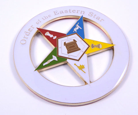 Car Chrome Decals Order of Easter Star Masonic Emblem 3" Metal Emblem 3D MAS8