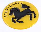Stuttgart Flag Round Domed Decal Emblem Car Bike 3D Sticker 2.44"