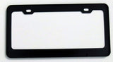 USA American Flag Black Metal Car auto License Plate Frame Dome Insert