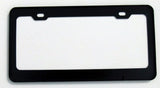 Switzerland Swiss Flag Black Metal Car auto License Plate Frame Dome Insert