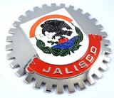 Jalisco Mexico Grille Badge for car Truck Grill Mount Mexican Flag