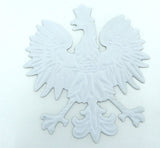 Poland, Polish Eagle Gold Finish Finish Decal Emblem 3D Sticker car Bike 2.5" Flexible