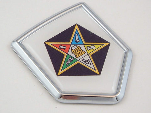 Eastern Star Masonic Decal Car Chrome Emblem Sticker Badge Crest Auto Bike