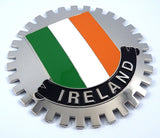 Ireland Grille Badge for car Truck Grill Mount Irish Flag Metal Chrome Plated