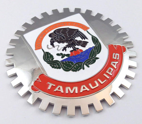Tamaulipas Mexico Grille Badge for car Truck Grill Mount Mexican Flag