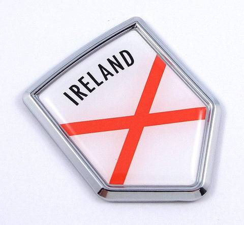 Northern Ireland Crossed red Lines Flag Car Auto Emblem 3D Decal Bumper Sticker