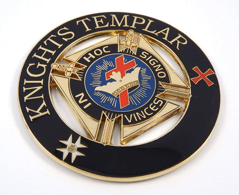 Knights Templar in Hoc Signo Vinces Masonic3 auto Emblem Metal car Decal MAS27