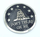 Don't t Tread on me Gadsden flag Grille badge American flag emblem for car truck grill mount metal