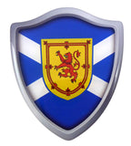 Scotland Scottish Flag Shield Domed Decal 3D Look Edge Emblem Sticker 2.6"x3"