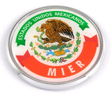 Mier Mexico Mexican State Car Chrome Round Emblem Decal 3D Badge 2.75"