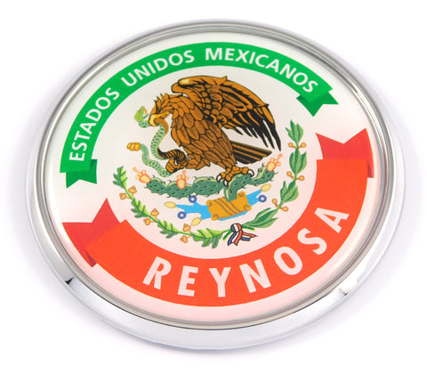 Reynosa Mexico Mexican State Car Chrome Round Emblem Decal 3D Badge 2.75"