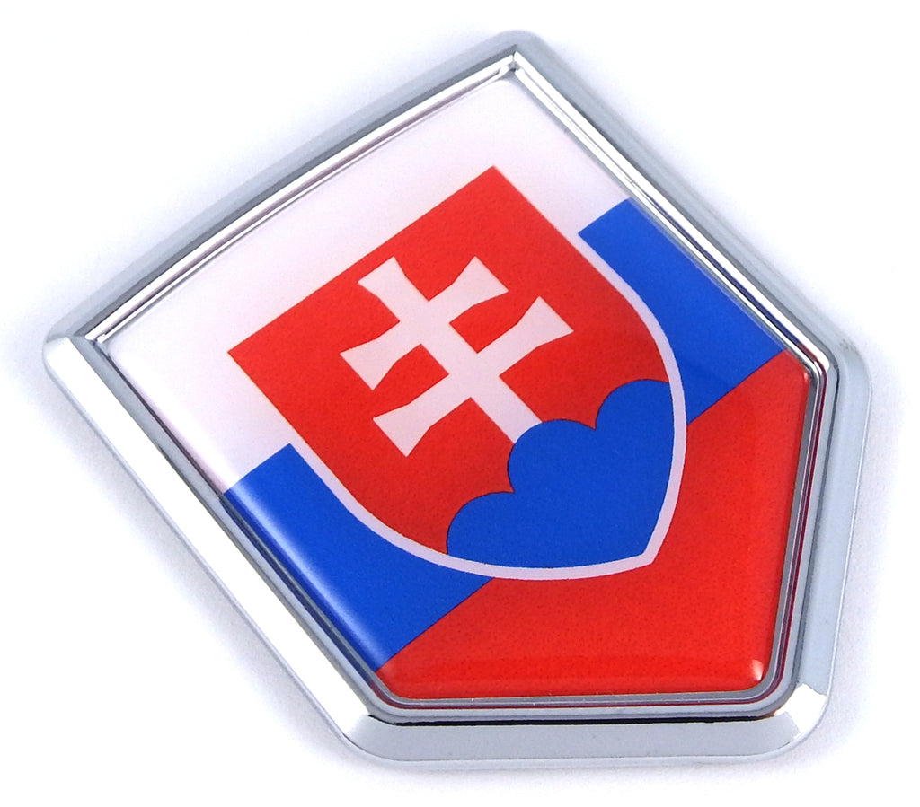 Slovakia Decal Flag Car Chrome Emblem Sticker 3D badge car auto bike