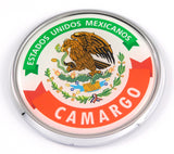 Camargo Mexico Mexican State Car Chrome Round Emblem Decal 3D Badge 2.75"