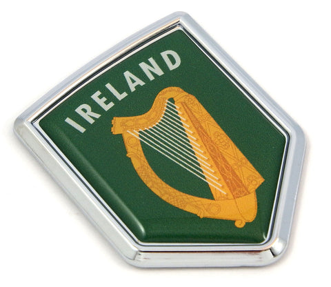 Chrome Decals  Irish HARP Ireland Car Chrome Emblem Sticker Decal medalion 3D