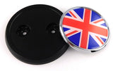 Great Britain flag Car Truck Black Round Grill Badge 3.5" grille chrome emblem