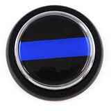 Police Thin blue line Car Truck Black Round Grill Badge 3.5 grille chrome emblem