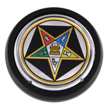 Eastern Star Mason Car Truck Black Round Grill Badge 3.5" grille chrome emblem