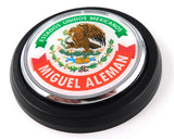 Miguel Aleman Mexico Car Truck Grill Black Badge 3.5" grille chrome emblem