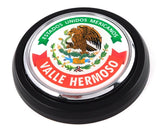 Valle Nermoso Mexico Car Truck Grill Black Badge 3.5" grille chrome emblem