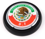 DF D.F Mexico Car Truck Grill Black Badge 3.5" grille chrome emblem