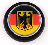 Germany German flag Car Truck Black Round Grill Badge 3.5 grille chrome emblem
