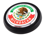 Michoacan Mexico Car Truck Grill Black Badge 3.5" grille chrome emblem