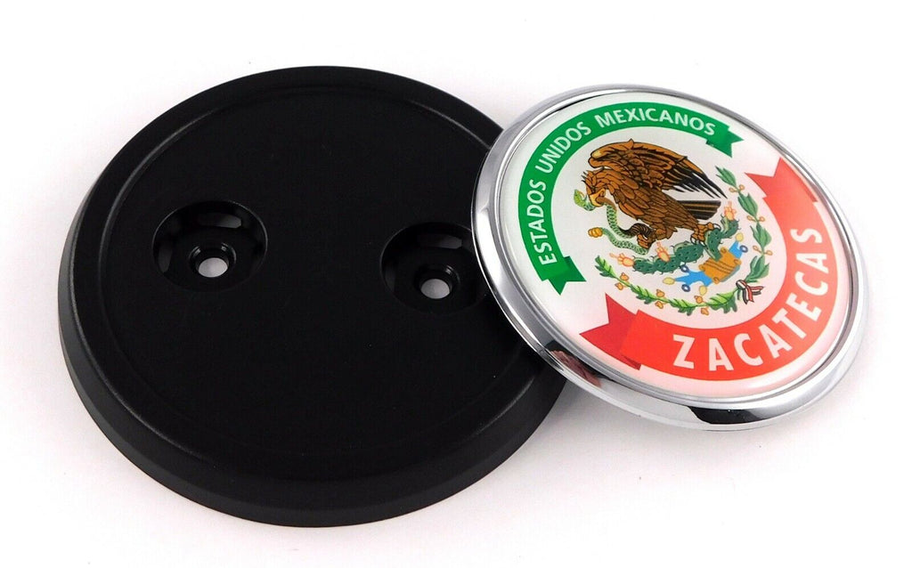 Zacatecas Mexico Car Truck Grill Black Badge 3.5" grille chrome emblem