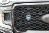 United Nations flag Car Truck Black Shield Grill Badge chrome grille emblem