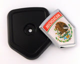 Michoacan Mexico flag car truck black Shield Grill Badge grille mount emblem