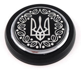 Ukraine Trident BLACK Tryzub Car Truck Grill Badge 3.5" grille chrome emblem