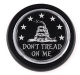 Don't Tread on Me Car Truck Black Round Grill Badge 3.5" grille chrome emblem