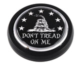 Don't Tread on Me Car Truck Black Round Grill Badge 3.5" grille chrome emblem